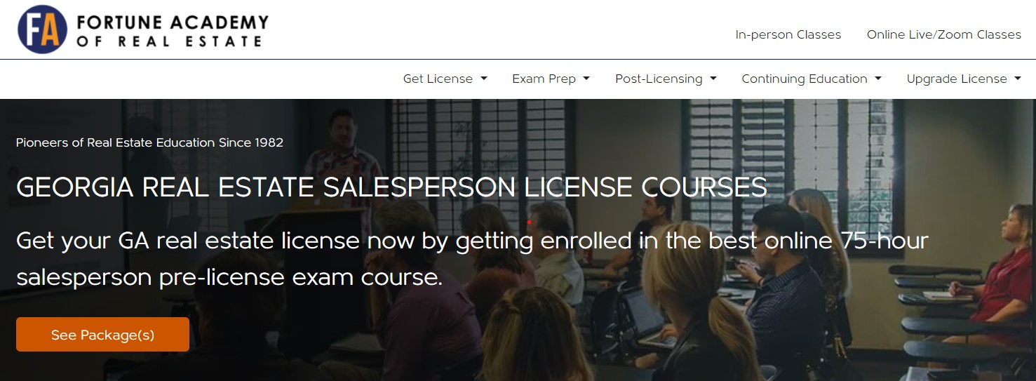 Real Estate Salesperson Pre-Licensing Education 